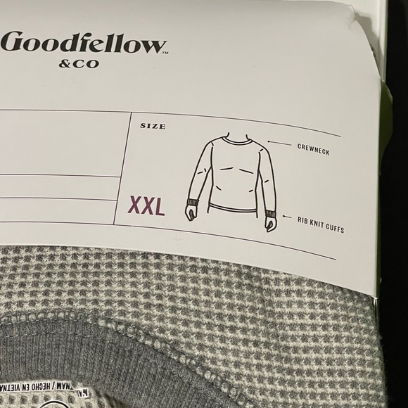 Goodfellow & Co Relaxed Fit Long Sleeve Thermal Shirt Heather Gray XXL *L15 - Picture 5 of 6